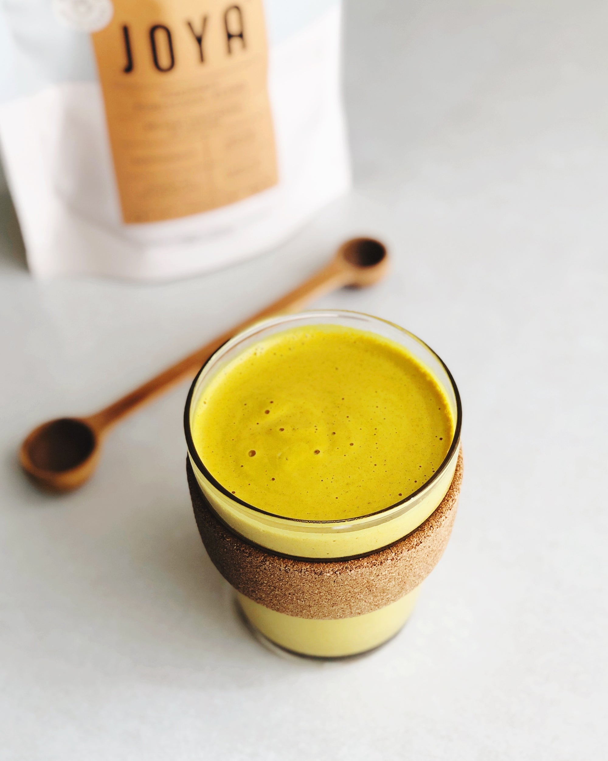 Image of White Chocolate Turmeric Elixir Featuring JOYÀ Turmeric Elixir Blend