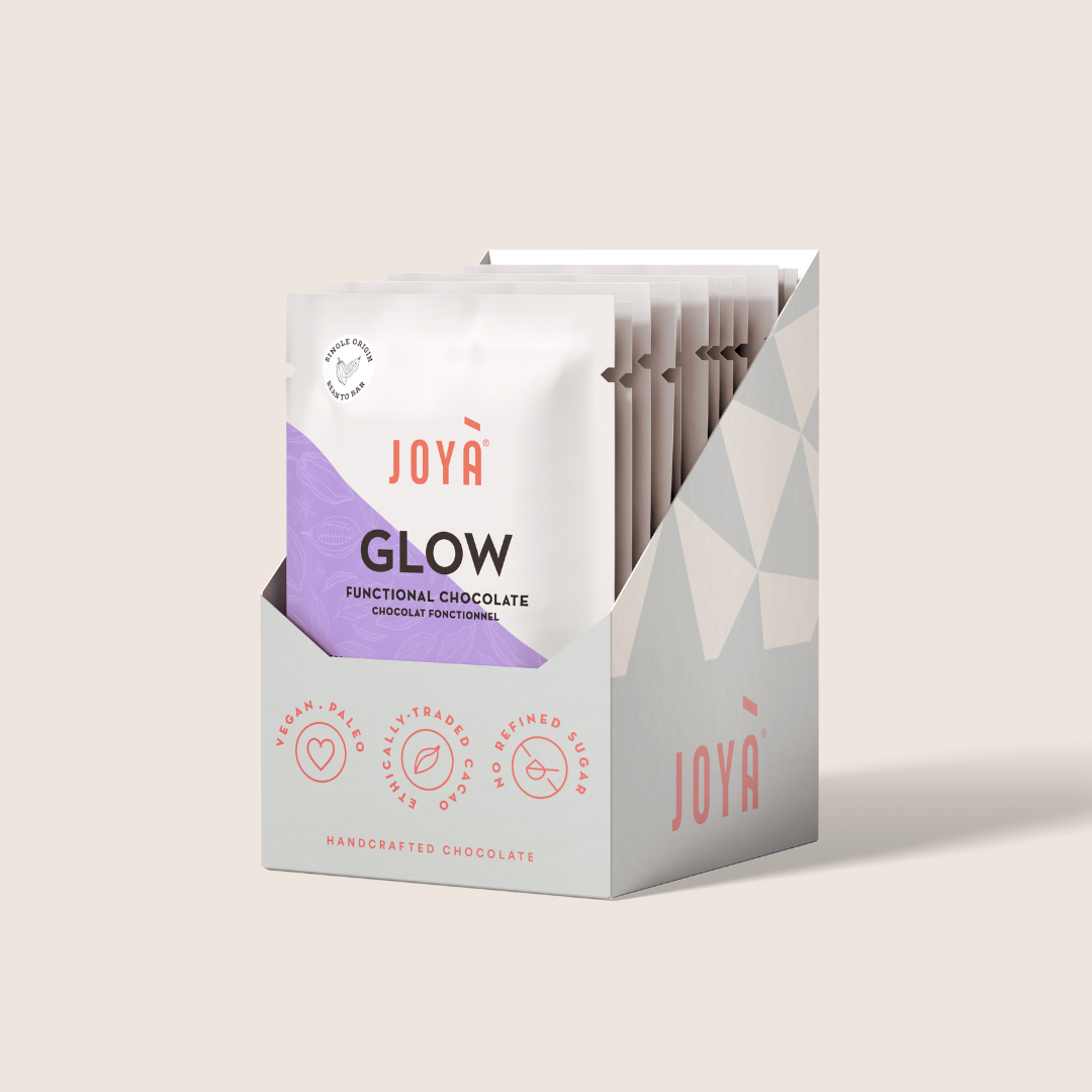 Glow Chocolate Bars in 12 pack box