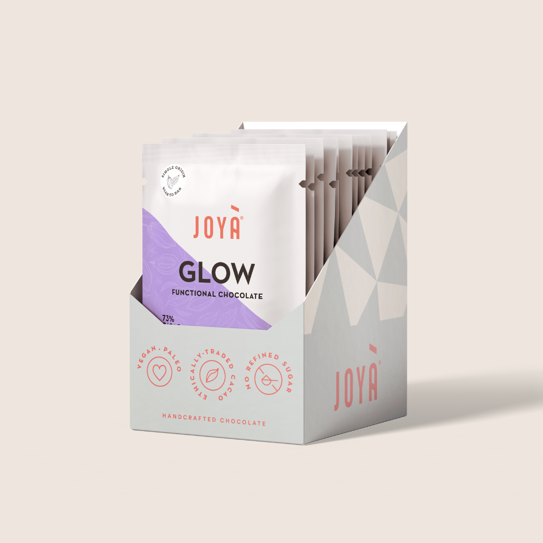 Glow Chocolate Bars in 12 pack box

    