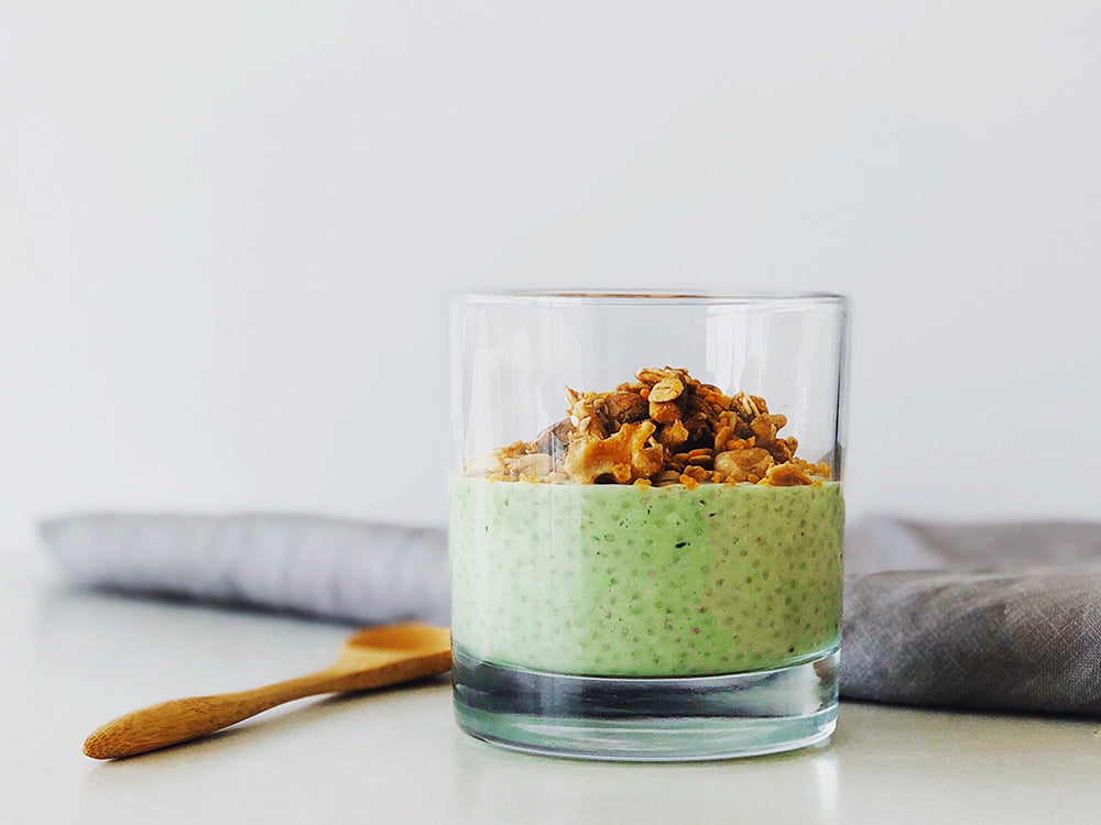 Matcha pudding