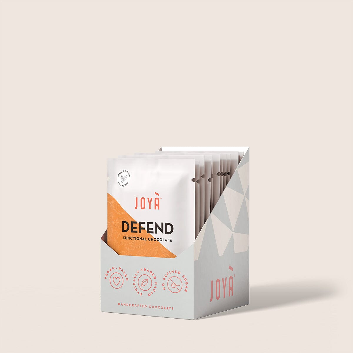 Defend Chocolate Bars in 12 pack box