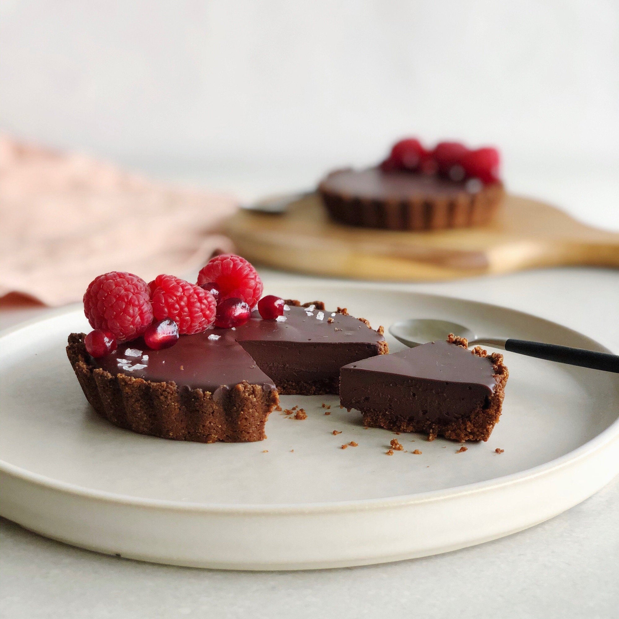 Image of JOYÀ chocolate ganache tart recipe 