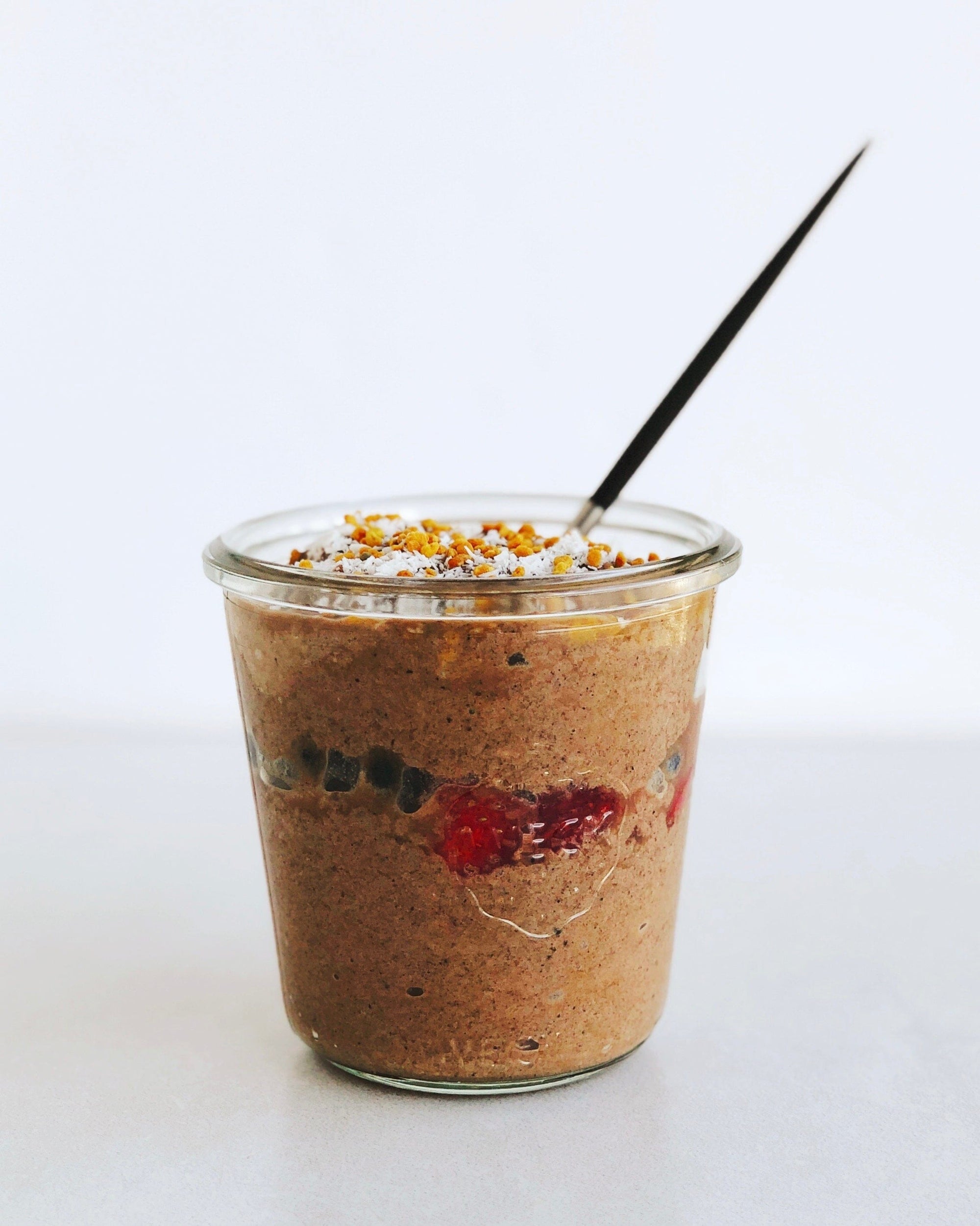 Magic Mushroom Cacao Chia Pudding featuring JOYA's Cacao Elixir Blend.