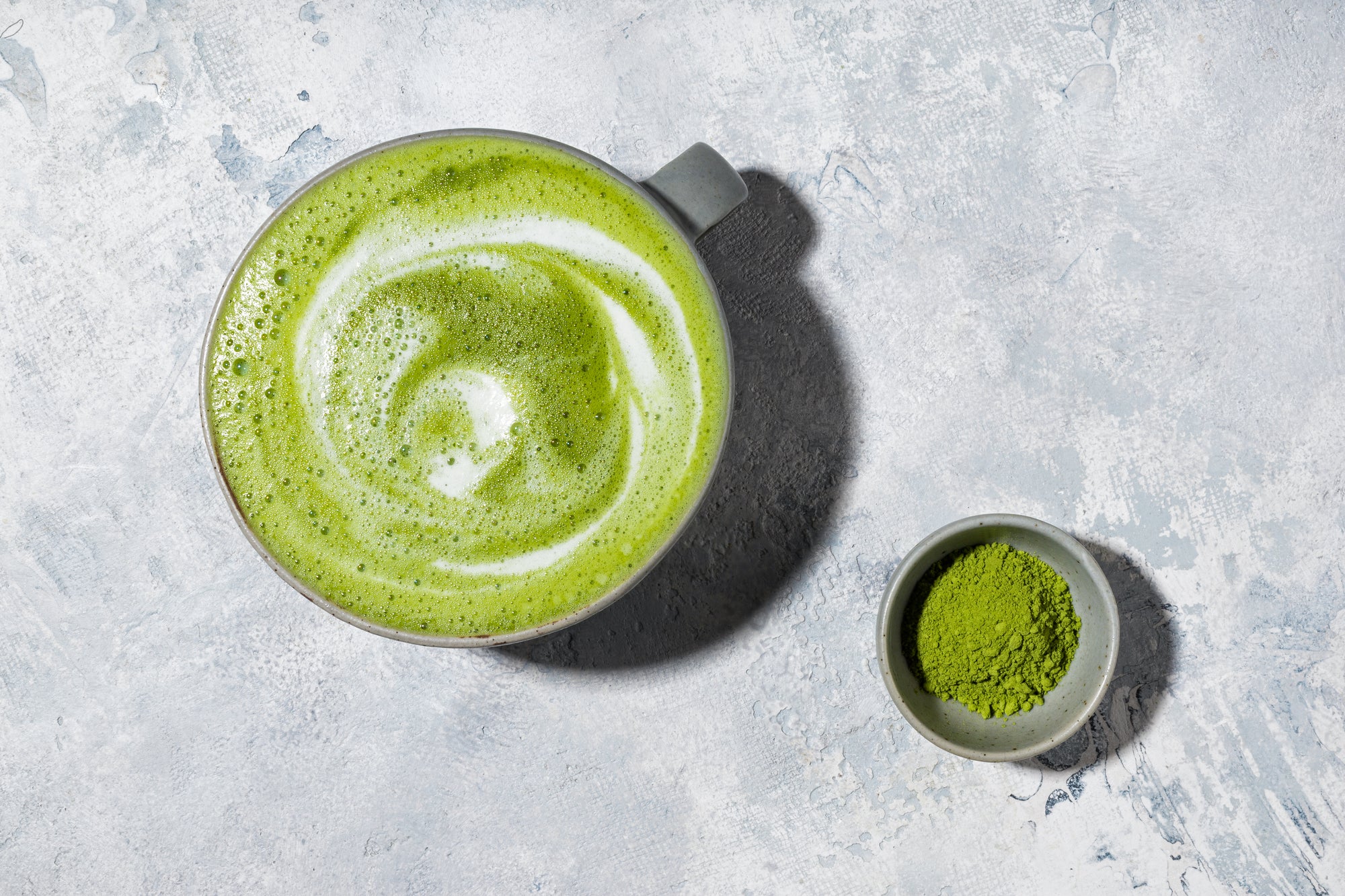 Overhead image of Matcha Latte with JOYÀ's Focus Functional Superblend
