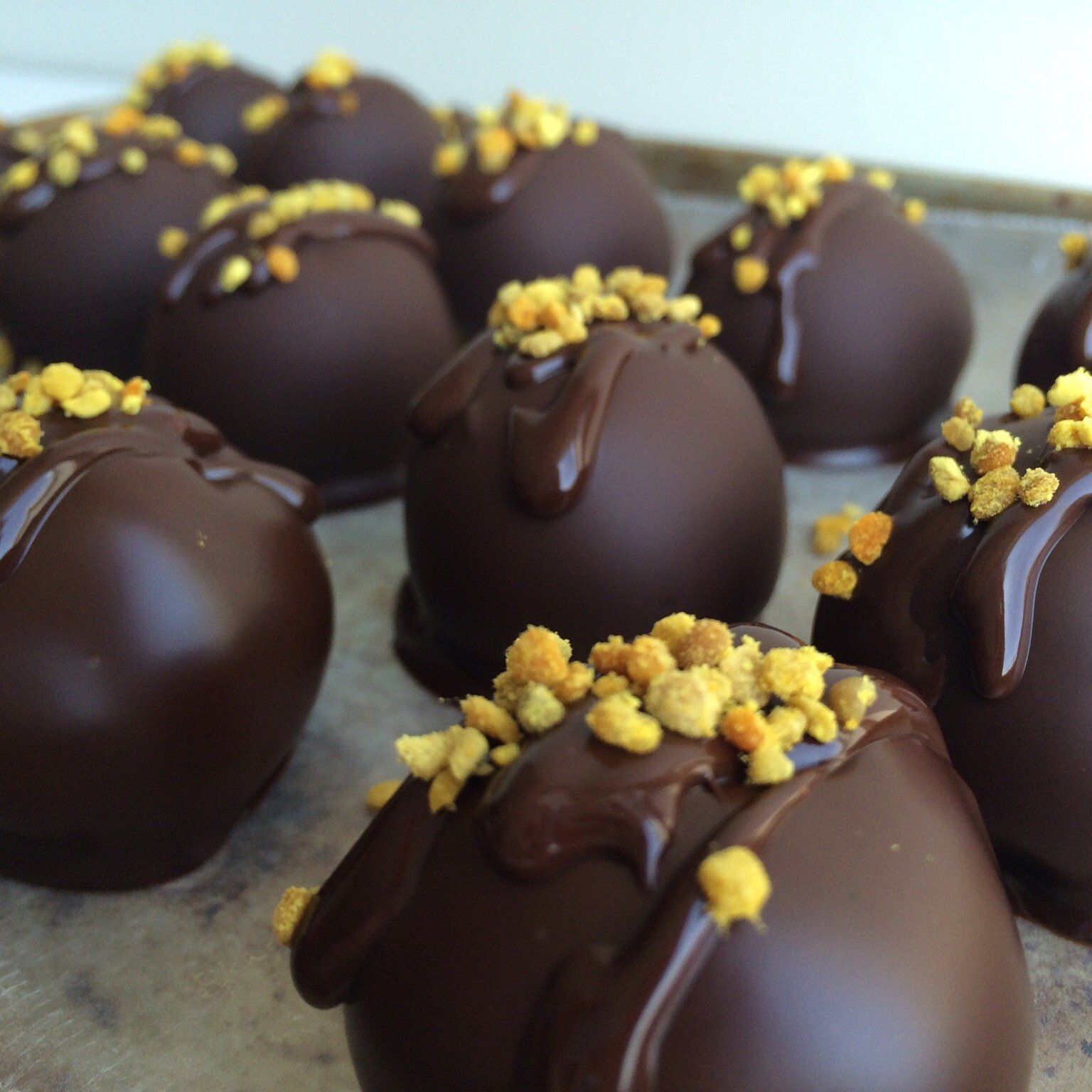 Chocolate-coated superfood truffles with JOYÀ chocolate and Bliss cacao elixir