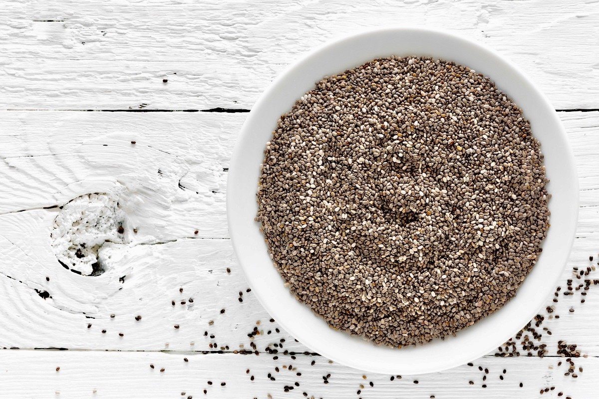 chia seeds in bowl