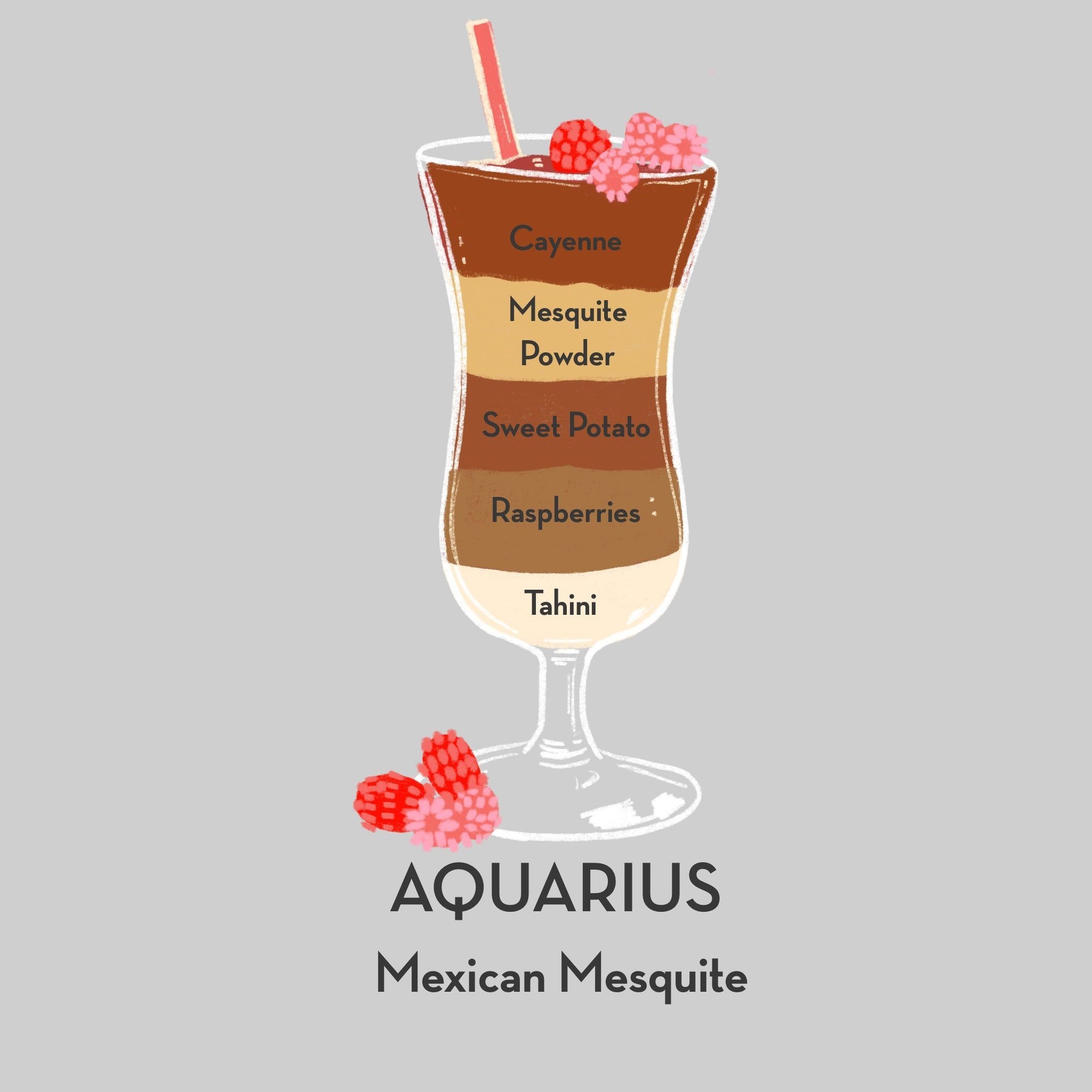 "Mexican Mesquite" Aquarius Horoscope Smoothie with Cacao