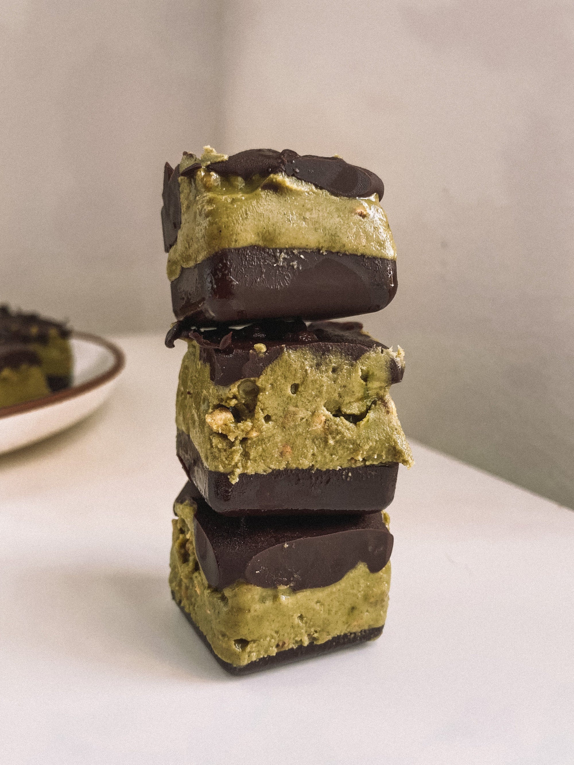 Crunchy Vanilla Matcha Pumpkin Seed Butter Cups