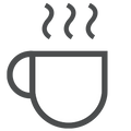 Warm beverage icon